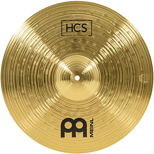 Meinl Cymbals HCS Plato Crash de 16 pulgadas (40,64cm) Platillos de Batería – Latón, Acabado Tradicional (HCS16C)