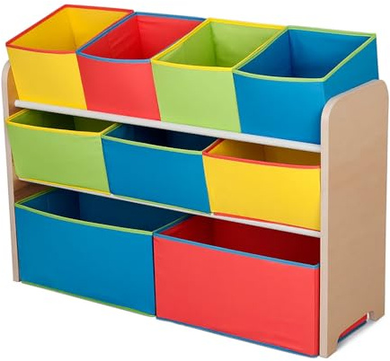 Delta Multi-Color Deluxe Toy Organizer with Storage Bins