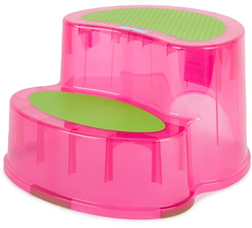 Bieco Kinder Tritthocker / 2 Stufen je 10cm / Gesamtgröße ca. 39x34x20 cm / Tritthocker Kinder / Hocker Kinder Bad / Tritt Kinder / Tritthocker Kinder 2 Stufen / Kinderhocker Bad / Lernturm Kinder