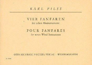 4 FANFAREN: FUER 7 BLASINSTRUMENTE PARTITUR+STIMMEN