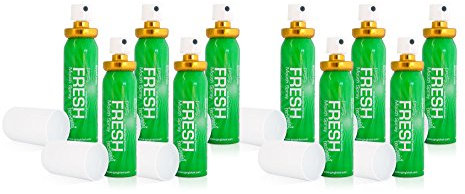 10x Fresh MINT BREATH SPRAY Antibacterial SUGAR FREE Bad Breath & Smokers 20ml