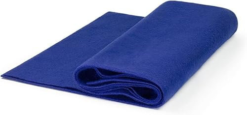 The Felt Store Bastelfilz Meterware 1,6 mm – königs blau, 100% weicher Acryl-Filz, farbintensiver und langlebiger als Polyester, ideal zum Nähen & Basteln, Breite 1,8 m, Länge 4 m