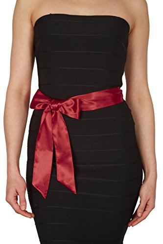 BlackButterfly Satin Schärpe Taillenband Damen | Hochzeit & Braut, Sauber Versäuberte Enden, Zum Binden, Betont Die Mitte, Mehrere Breiten Und Längen, Obi