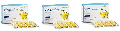 BIOSLINE - VITACALM IPERICO TAVOLETTE 3 CONFEZIONI DA 30 TAVOLETTE ansia, irritabilità, nervosismo, sbalzi d'umore