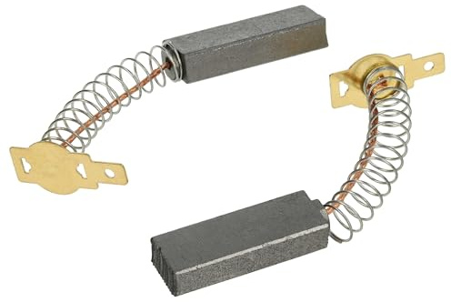vhbw 2x Kohle-Bürste Motorkohle, Schleifkohle 6,3mm x 11mm x 32mm | kompatibel mit Staubsauger, Schneidmaschine, u.a.