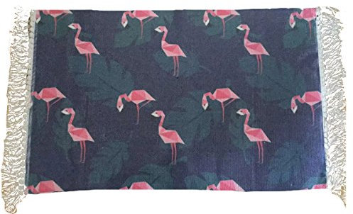 DUOSHIDA Couverture tissée à la Main (100% Coton peigné) pour Yoga, méditation, Plage, fête, Bird, 24 * 51