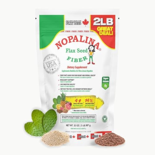 Daily Fiber Powder for Digestive Balance & Natural Gut Cleanse | Feel Lighter, Less Bloated & More Regular | 60 Servings | Nopalina Original