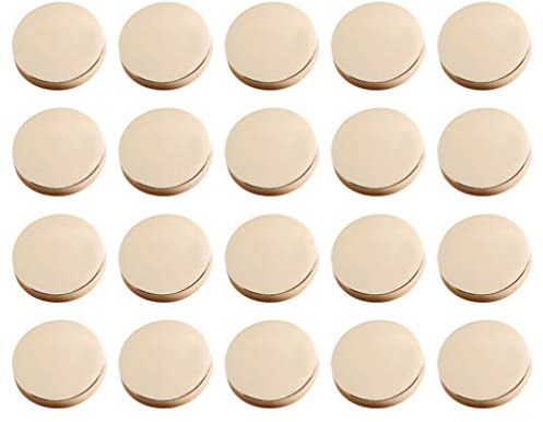 Milisten 20stücke Metallknöpfe Goldene Flache Knöpfe Für Kleidung Modische Legierungs-knöpfe Zum Nähen Dekorative Kostümknöpfe Für Diy-projekte