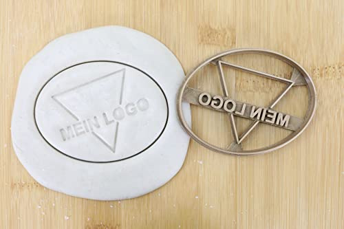 Logo Customized Keksausstecher nach eigener Vorlage, für Plätzchen und Fondant (personalisiertes Geschenk) ca. 8cm