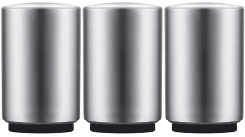 3PCS Premium Automatic Beer Bottle Opener, Magnet Stainless Steel Push Down Off Soda Lid Open Magnetic Catching No Damage Caps, Portable Pop The Top Bar Tools for Home Wine Accessories Picnic Camping