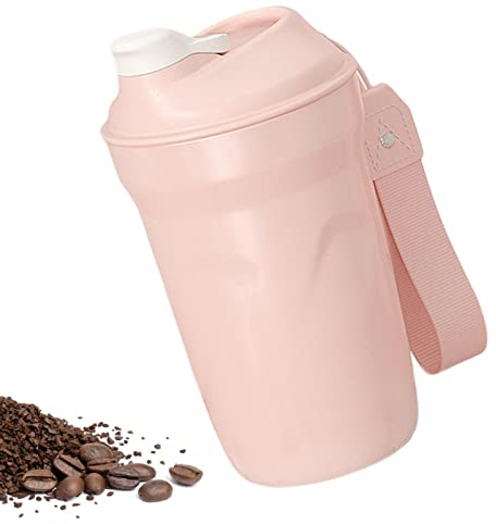 JINGAN Vaso acero inoxidable con tapa | Taza café viaje antiderrame doble pared - Bebida caliente y fría 14 onzas, taza térmica portátil acero