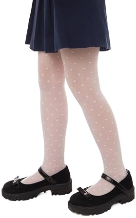 Conte elegant Anabel Eleganti Collant, Bianco, 140 cm-146 cm Bambine e Ragazze