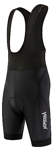 JEPOZRA Short Cycliste Homme à Bretelles Rembourré Cuissard Cycliste Homme Été Velo Short Cycliste Pantalon Court Rembourré Élastique Respirant