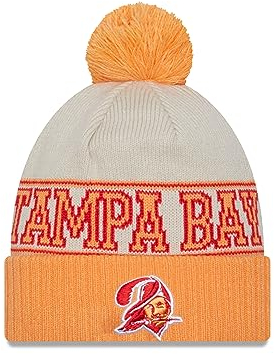 New Era Tampa Bay Buccaneers NFL 2023 Sideline Historic Knit Beanie OTC Gray Orange - One-Size