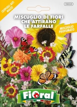 Sementi da fiore di qualità in bustina per uso amatoriale (MISCUGLIO DI FIORI CHE ATTIRANO LE FARFALLE)