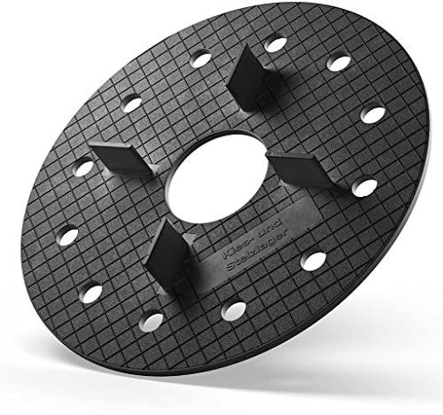 200x LANGFIT® Kieslager Splittbettlager Kiesbettlager mit 3mm Fugenkreuz – Plattenlager zum Verlegen von Terrassenplatten auf Kies, Splitt und Sand – Made in Germany – MS-KL3-15-G (ganze Scheibe)