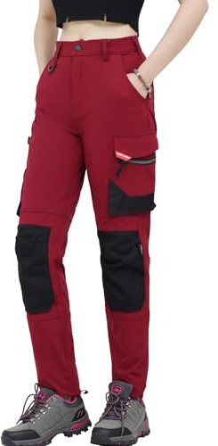 WORK IDEA Pantalón de Trabajo Ajustado y elástico para Mujer: Áreas críticas reforzadas con Cordura - Elegancia Resistente para Las exigencias más Altas.
