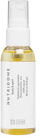 Nutridome - Haaröl Macadamiaöl 50 ml - Feuchtigkeit und Regeneration, 100% Natürlich, Hair Oil, Gibt dem Haar Glanz zurück, Stärkt das Haar, Belastet das Haar nicht, Erleichtert das Kämmen