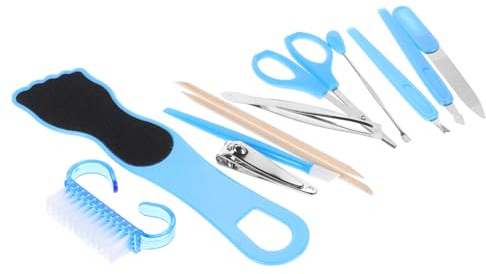 FRCOLOR Professionelles Maniküre Satz Pediküre Satz Fußfeile und Hornhautentferner Abs und Edelstahl Rutschfester Griff für Fußpflege Zufällige Farbe