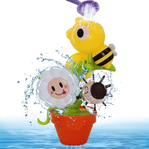 Chumix Jouet de Bain 1 2 3 an,Jouet Bain BéBé 1 an,Jouet Bain Enfant 1 2 3 an, Jeux Bain Bebe 1 2 3 an, avec Ventouses, Convient aux Garçons et Aux Filles, Utilisable dans la Baignoire, la Douche