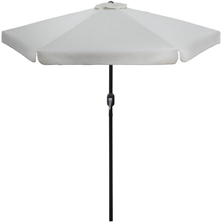 Bestlivings Gartenschirm ? 300 cm Aluminium mit Kurbel, großer Sonnenschirm für Garten und Terrasse, Bespannung aus 100% Polyester wetterresistent