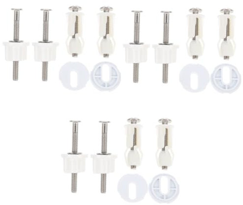 SHINEOFI 3 Set Fissaggio per Sedile Wc Accessori Bagno e Inossidabile Facile Installazione e Resistente Urti Kit Riparazione per Copriwater Standard