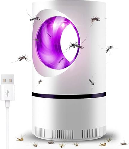 Lampada Antizanzare, 2025 Lampada per Zanzara, Zanzariera Elettrica da Interno,USB Antizanzare Elettrico Portatile Antizanzare Lampada Interni con Luce UV,Alto-efficiente Trappola Zanzare Anti Insetti