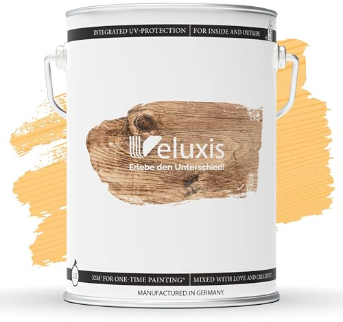 Veluxis Holzschutzlasur Farblos 2,5 L – für Innen & Außen, seidenglänzend | Lösemittelfrei, UV-stabil und wetterfest, Made in Germany
