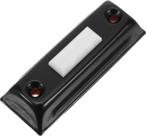 Kisangel Bouton-Poussoir Mural Vintage en Métal Robuste Éclairage LED Sonnette Filaire pour Porte de Garage Interrupteur Filaire Compact pour Entrée Extérieure