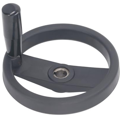 Rueda de mano con orificio central de 16 mm, diámetro exterior de 160 mm con mango giratorio para fresadora de torno