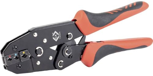 Alicates de crimpado de trinquete para terminales aislados 0,5 – 6,0 mm²