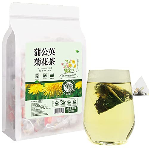 Plant Gift Dandelion Tea Bags 8.81oz (5g*50bags), caprifoglio, natura pura cinese, tè misto di assistenza sanitaria, combinazione di tè floreale 250g