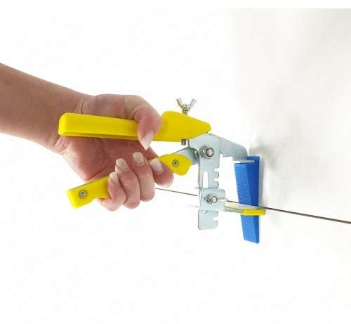 Alicate amarillo para azulejos de pared, sistema de nivelación, sistema de colocación de baldosas, ayuda para colocación de baldosas, sistema de nivelación de baldosas.