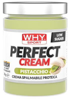 WHY SPORT PERFECT CREAM - Crema Proteica Spalmabile al Pistacchio - Crema Spalmabile con Proteine Isolate - Senza Glutine - 300 gr