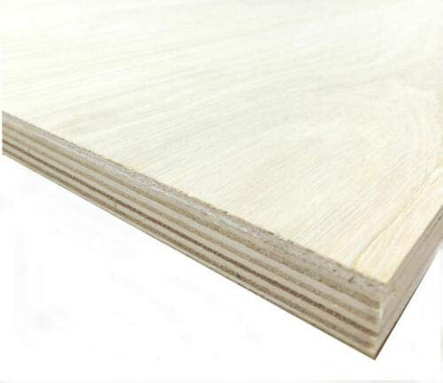 9mm Crown Cut Oak Veneered Plywood Handy Panels (610mm x 610mm)