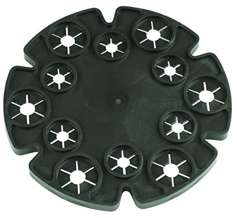 Windhager Stabverbinder Wigwam, Rankhilfe-Stabhalter Scheibe, Verbindungsring Pflanzstäbe, 2 Stück, grün