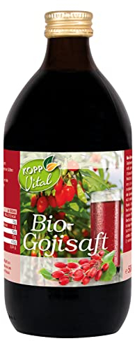 KOPP Vital® Bio-Gojisaft | Direktsaft | 500ml | Bio-Qualität | schmeckt süß