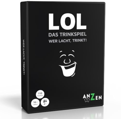 LOL - Das Trinkspiel - Wer lacht, trinkt! | lustiges Kartenspiel für Erwachsene ab 18 | 110 Karten | Gesellschaftsspiel mit Lachgarantie | witziges Partyspiel | Saufspiel | Ostergeschenk-e für Männer