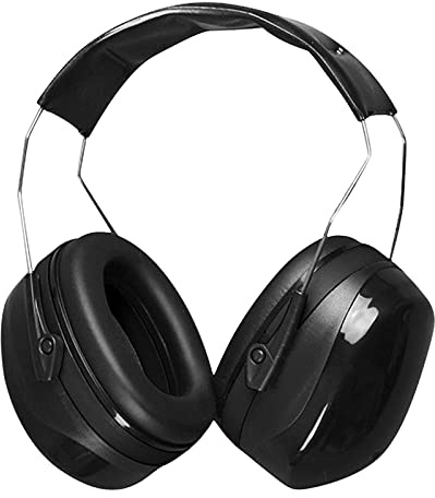 Casque Anti Bruit Adulte Protection Auditive Réglable Cache-Oreilles Réduction de Bruit SNR 31 dB Protecteurs D'oreilles Casque Antibruit Professionnel (Noir)