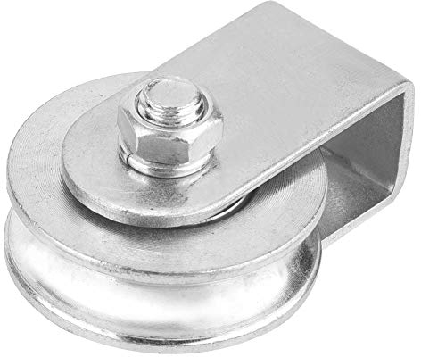 Umlenkrollen für Seile, 0,3 Tonnen Beladung Einzelrolle Rollenheberad Flaschenzug für Drahtseile Aus Rstfreiem Stahl (Ringloses Halbpack-Lager)