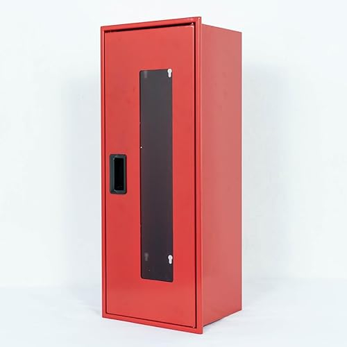 Boîte D'extincteur de Grande Taille | 58*23*18 cm jusqu’à 8 kg | Rangement pour Extincteur | Armoire Résistante aux Intempéries pour Extincteur | Murale Extincteur avec Fixation Robuste Protection UV