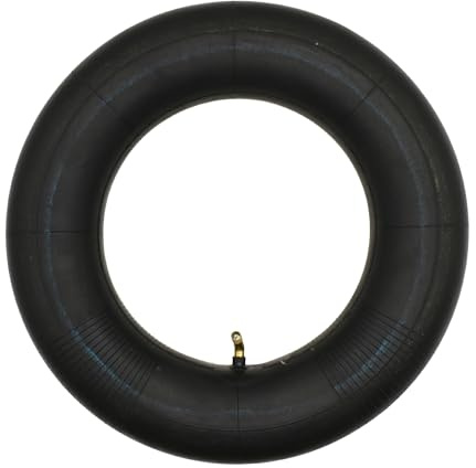 QsEzDo 3.50-8 Heavy Duty Replacement Inner Tube for Dual-Wheel Home Utility Yard Wheelbarrow Garden Cart, 1 Pack, with TR87 Bent Metal Valve Stem (1, 3.50-8)