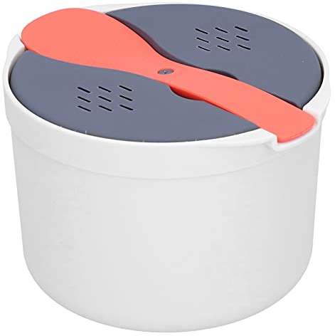 Forno a Microonde Cuociriso Vaporiera per Riso a 2 Strati Pentola a Vapore Resistente Alle Alte Temperature per Forniture da