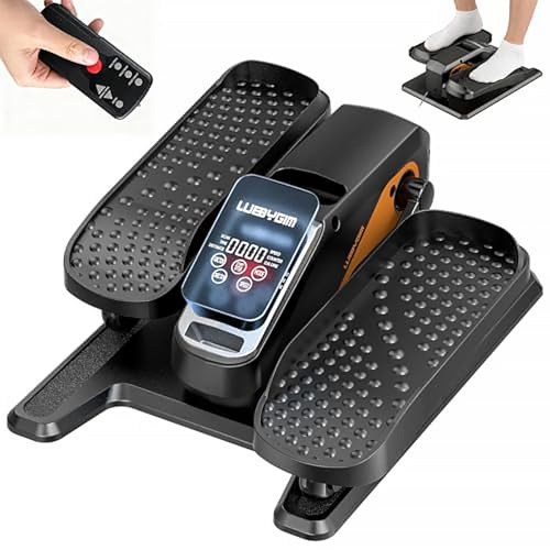 Under Desk Elliptical Machine – Electric Seated Pedal Exerciser for Seniors, Motorized with Smart Remote, 12-Speed Manual/Auto Modes, LCD Display & Bidirectional Motion, Quiet Portable for Home/Office