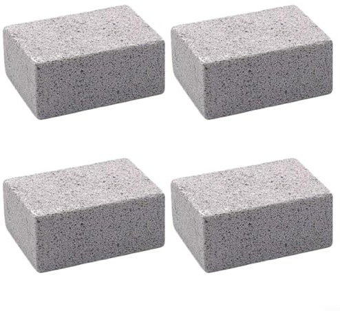4-teiliges Set, Reinigungsstein und effektive Reinigungslösung, Grillplatte, Reinigungsstein, Bimsstein für Backofen