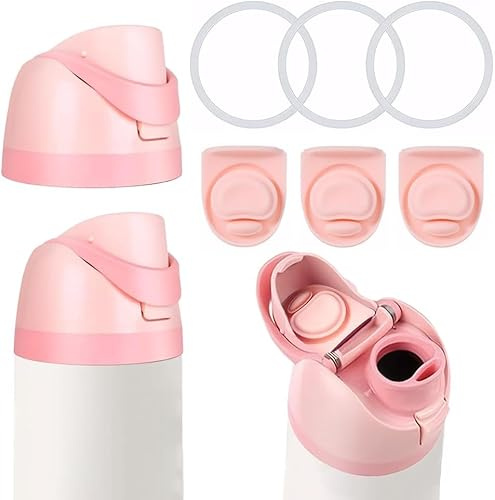 TTPSRY 7 Piezas Juego Repuesto Tapa Botella Térmica Anillos Sellado Tapones Silicona Compatible Botella Agua Termo