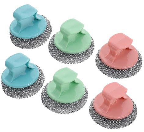 Estropajos Metálicos para Limpiar Platos 6 Piezas Pet PP para Cocina