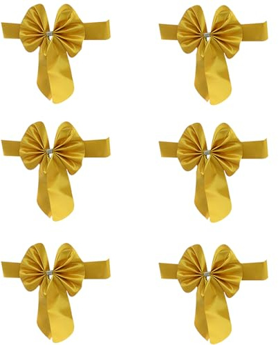 LAIOUSN Cinta elástica de satén decorativa para respaldo de silla, se ajusta fácilmente a lazos de cinta deslizante para el hogar, elegante, sin ataduras