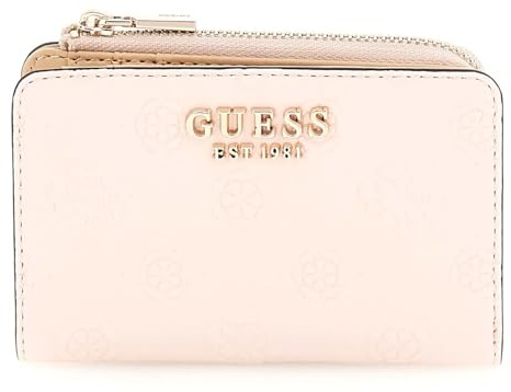 GUESS Geldbörse Kartenetui Phoebe SLG Zip Around Card Case Rose Water Logo rosa
