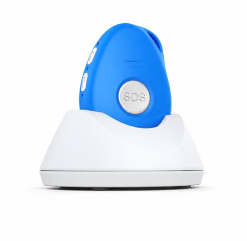 Notruf GPS Tracker (ohne ABO) G-ASSISTANT, GPS/GSM/4G LTE, Notruf-System mit Telefon, Fallsensor, GEO Fence, IP67 Wasserdicht, für Senioren/Kinder/Demenzkranke (OCEANSBLUE, 4G-Start)